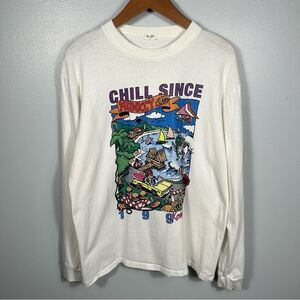 John Galt Brandy Melville Chill Since 1993 Monkey Island Graphic Tee Size Small